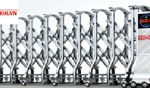 Cổng xếp inox tựi động 880
