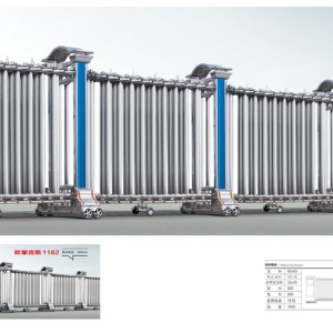 Cổng xếp hợp kim nhôm 1182