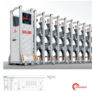 cổng xếp inox A92