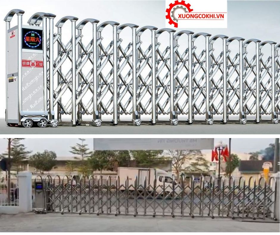 Lợi ích của việc sử dụng cổng xếp inox tự động 3 Cổng xếp inox tự động