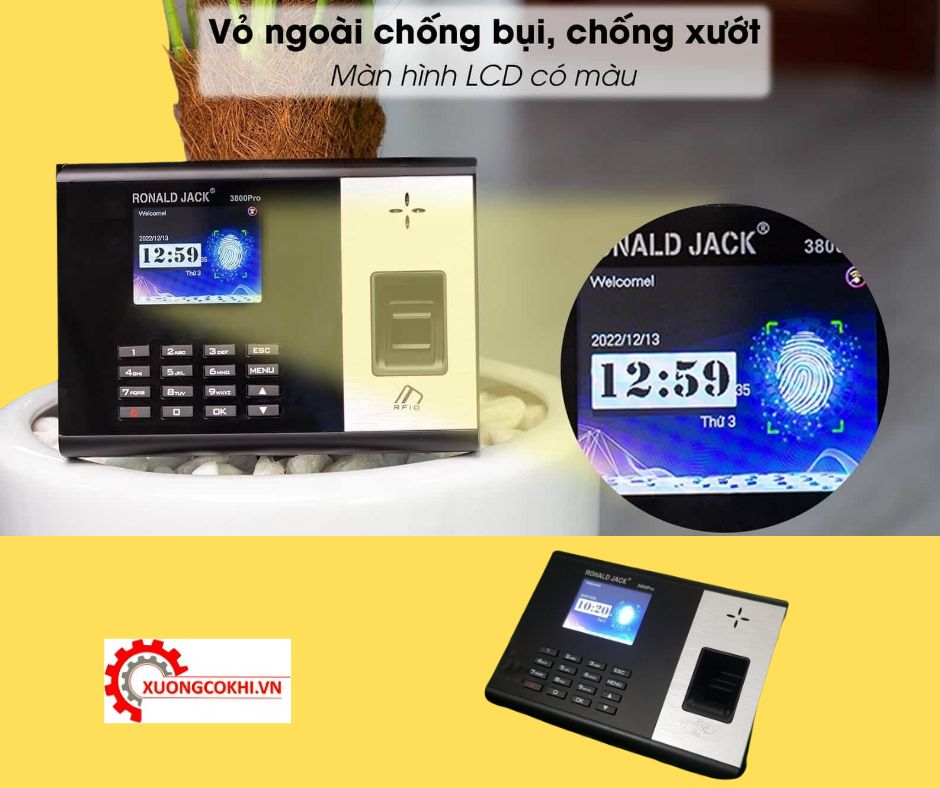 Máy chấm công vân tay kiểm soát cửa 