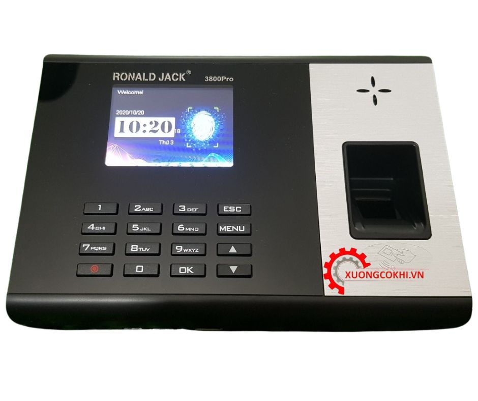 Thiết bị chấm công vân tay kiểm soát cửa Ronald Jack 3800 Pro 4 Thiết bị chấm công vân tay kiểm soát cửa Ronald Jack 3800 Pro