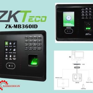 Kiểm soát truy cập và chấm công khuôn mặt Zkteco MB360