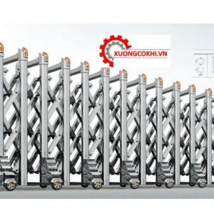 Cổng xếp inox tự động