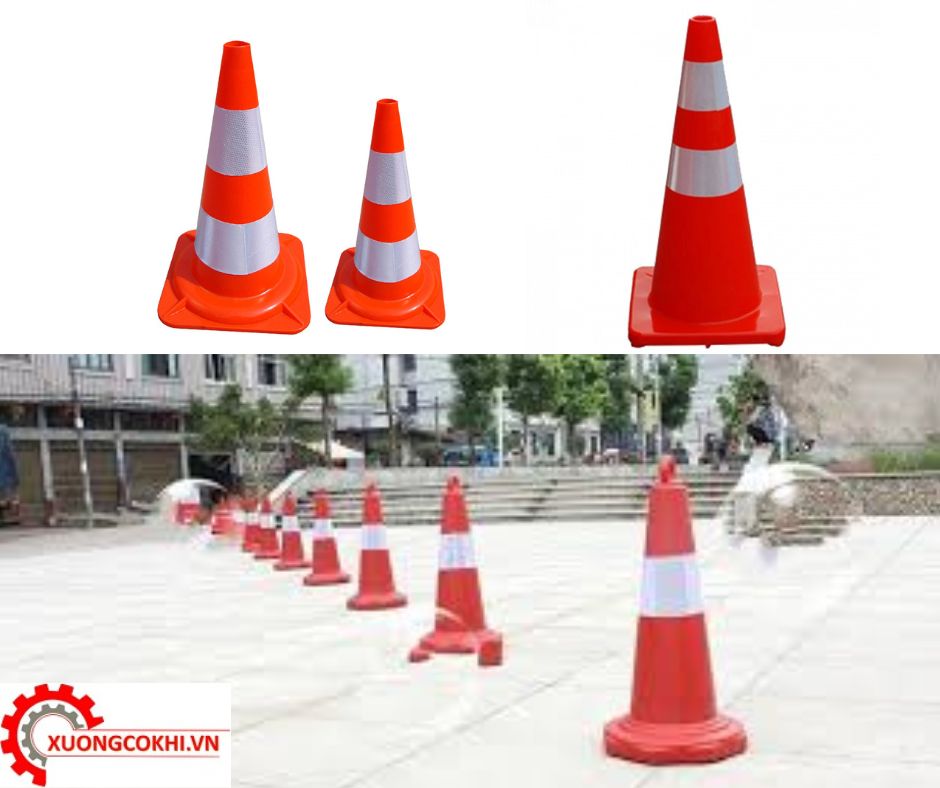 Cọc tiêu phân làn giao thông tại Hà Nội 3 Cột phân làn giao thông