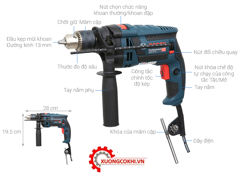 Máy khoan động lực Bosch