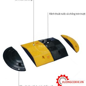 Gờ giảm tốc là gì 5 Cấu tạo gờ giảm tốc cao su 40 tấn