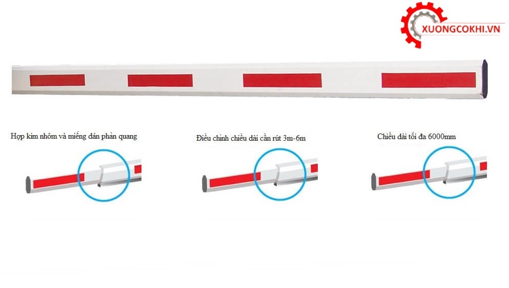 Barie tự động, Barrier kiểm soát ra vào, Barie bảo vệ 3 Barie tự động, Barrier kiểm soát ra vào
